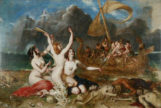 The Sirens and Ulysses by William Etty, 1837