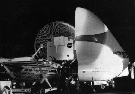 Lunar Module-1 arrival at Kennedy Space Center