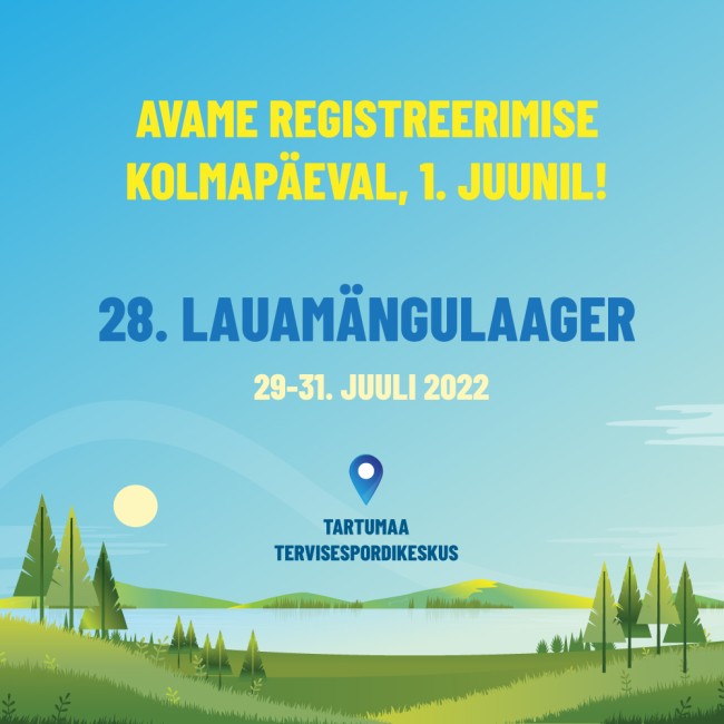 lauamänguLaager registr teade-01-01