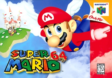 Super Mario 64 box cover