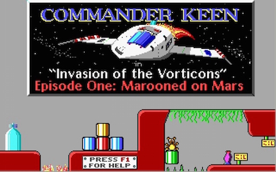 Commander Keen Marooned on Mars Title Commander Keen Marooned on Mars Title